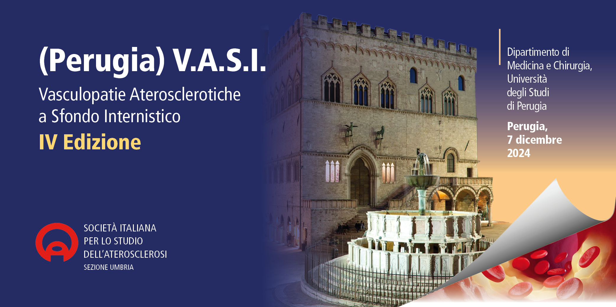 Perugia V.A.S.I. – Vasculopatie Aterosclerotiche a Sfondo Internistico- IV Edizione – Perugia, 7 Dicembre 2024