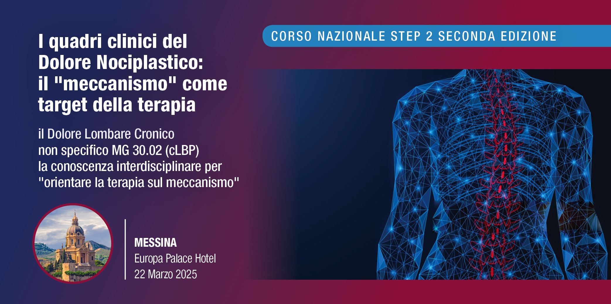 Messina, 22 Marzo 2025 -Corso Res: I quadri clinici del Dolore Nociplastico: il “meccanismo” come target della terapia